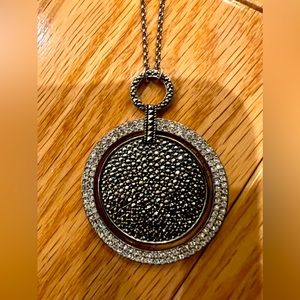 Judith Jack Rich Rewards Convertible 18/36" Pendant Necklace, Marcasite/Crystal